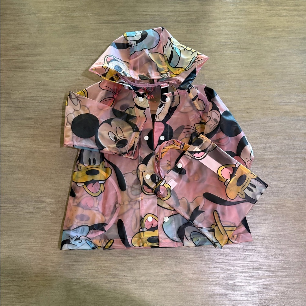 Zara Disney Rain jacket with tote